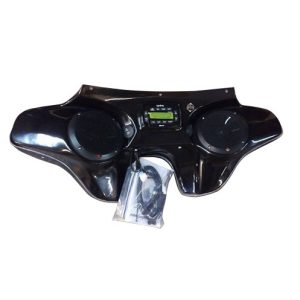 RECKLESS INDUSTRIES Black 2-Speaker Batwing Fairing - SPORTGL6518+