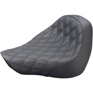 SADDLEMEN Black Renegade Lattice Stitch Solo Seat - 818-30-102LS