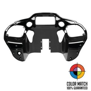 HOGWORKZ Vivid Black Front Inner Fairing - HW223008