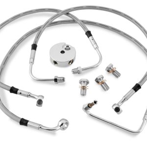 TWIN POWER Rear Stainless Steel Brake Line Kit - HD4032-2R