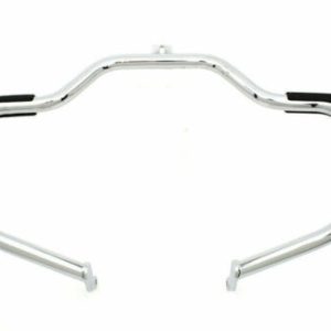 WYATT GATLING Chrome Front Highway Bar w/Footrest Pads - 51-0990