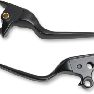 DRAG SPECIALTIES Matte Black Wide Blade Lever Set - 0610-1683