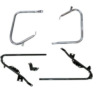 DRAG SPECIALTIES Chrome Saddlebag Guards/Support Kit - 3501-1243