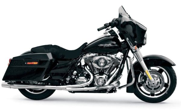 THUNDERHEADER Chrome Long Style High-Performance 2-Into-1 Exhaust System with Heat Shields - 1074S