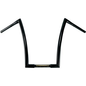 TODD'S CYCLE 14" Gloss Black Strip 1-1/4" Handlebars - 0601-2551