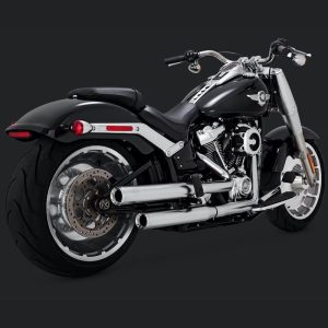 VANCE & HINES Satin Chrome Eliminator 300 Slip-On Mufflers - 16722